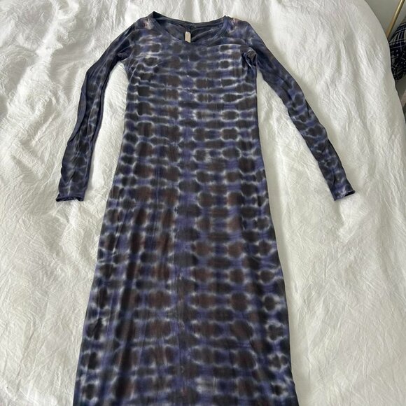 Tie-Dye Print Maxi Long Dress - Picture 4 of 7